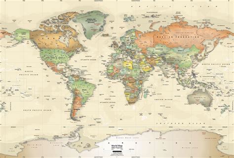 Mapa Mundi Detalhado World Map Art Map Art Print Map Wallpaper My XXX Hot Girl