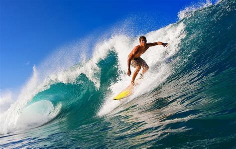 1366x768px 720p Free Download Surfing In Waikiki Hawaii Young Man