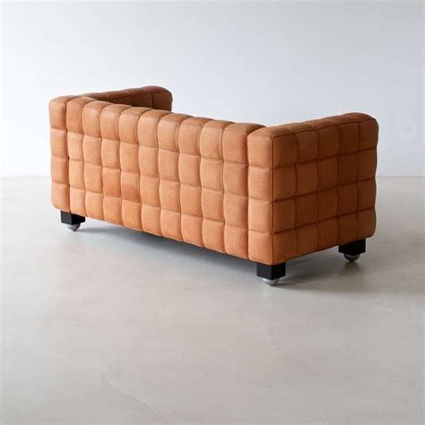 A lounge sofa minimally designed with a precarious balance of function and flair sink into the comfort of the elegantly designed hoffmann sofa. Josef Hoffmann Sofa at 1stdibs