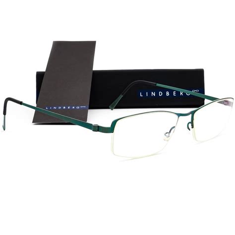 Lindberg Eyeglasses No0974c31 7175 Col 117 Titanium Green Half Rim 5116 150 Etsy