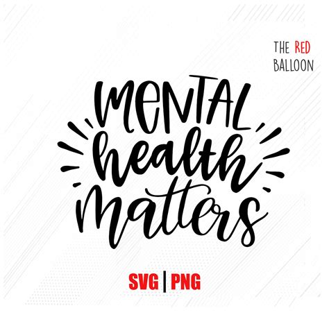 Mental Health Matters PNG SVG Clip Art Instant Download | Etsy