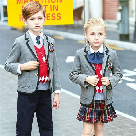 High Quality British School Uniforms For Boys And Girls Autumn And
