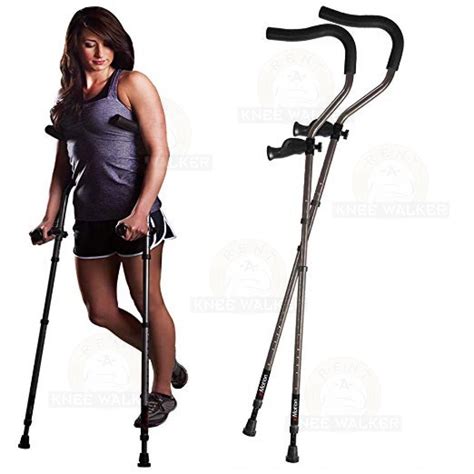 Crutches Ergonomic Pair 637459128162 Rent A Knee Walker