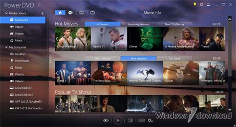 Powerdvd For Windows 7 Experience Cinematic Audio Visuals With