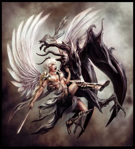 Angel Vs Demon By Johnpatsakios On Deviantart