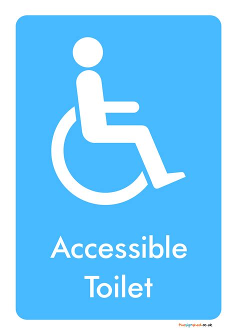 Disabled Signs Poster Template