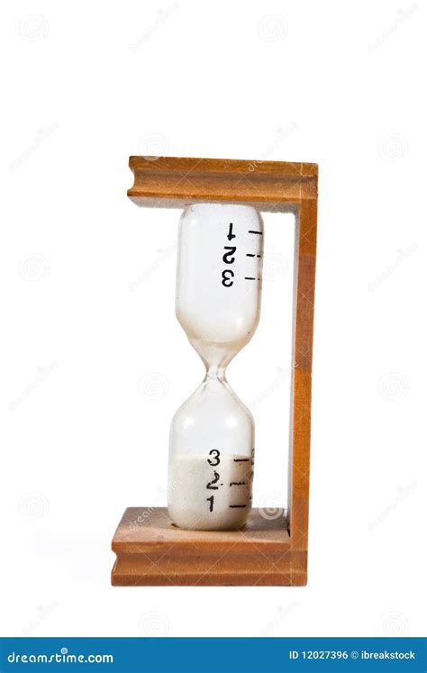 Hourglass With Minute Markings Isolated Stock Photo Image Of Hour