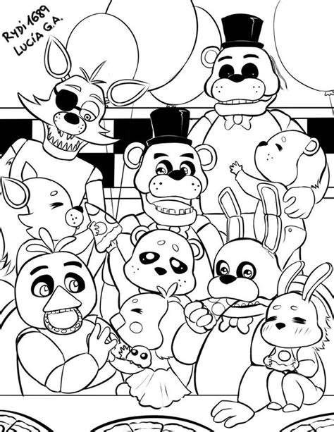 Free Printable Five Nights At Freddys Coloring Pages Printable Kids
