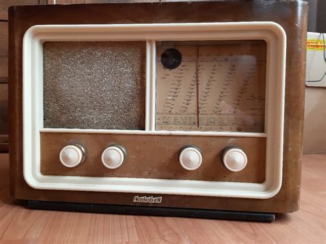 Radiobell Gavotte Vintage Radio Tuner 1953 Rok Buk Kup Teraz Na