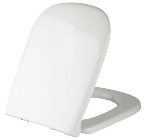 Caroma Caravelle Care Toilet Seat Double Flap Stainless Steel Hinge