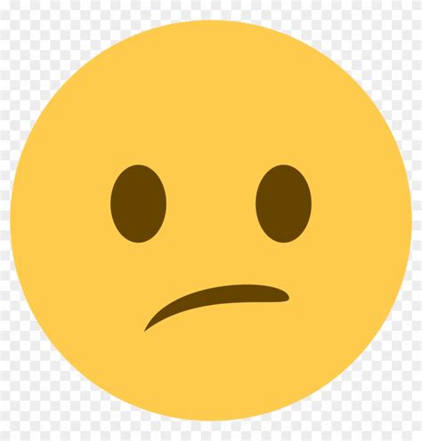 Confused Emoji  Discord Neutral Face Emoji Hd Png Download