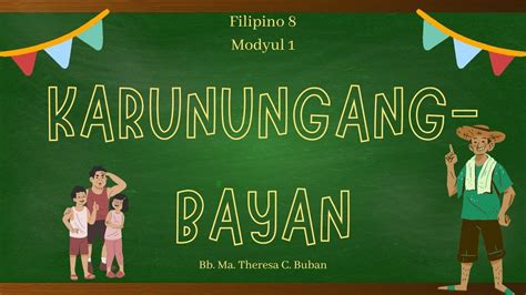 Karunungang Bayan Filipino8 Unangmarkahan Youtube