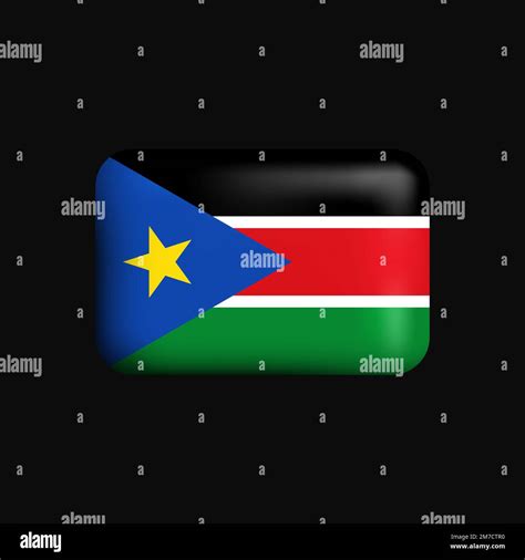 south sudan flag 3d icon national flag of south sudan vector illustration stock vector image