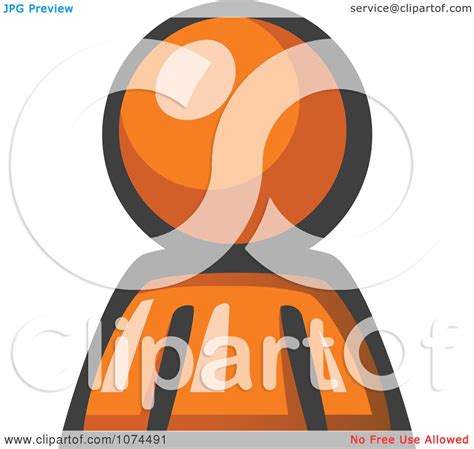Clipart Orange Man Avatar Royalty Free Illustration By Leo Blanchette