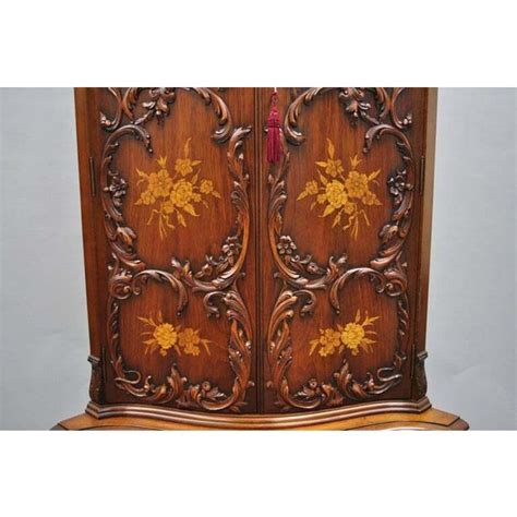 Most of the second hand china cabinets we see are either antique styles we don't like and/or look dated. French Louis XV Style Walnut Satinwood Inlay Corner Curio ...