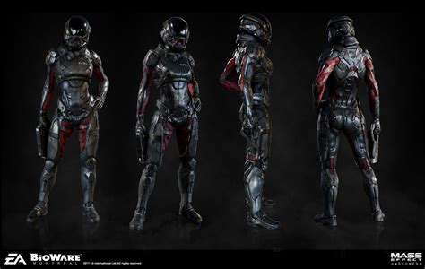 The Art Of Mass Effect Andromeda Mass Effect Female Armor Mass