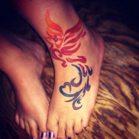 Pin By Jessie Mosher On Ink Tattoos Foot Tattoos Phoenix Tattoo