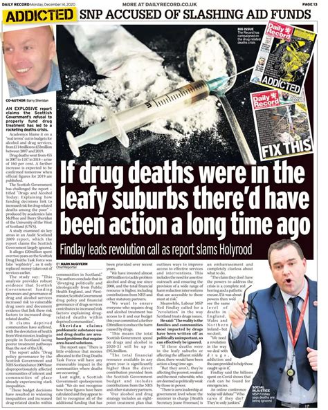The Daily Record Drug Campaign Daily Record