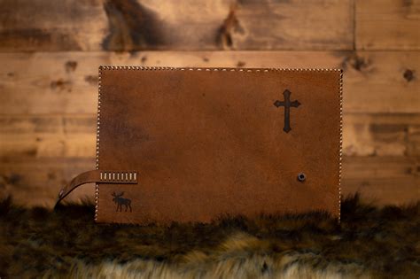 Elijah Bible Cover — Orémoose Catholic Leatherwork