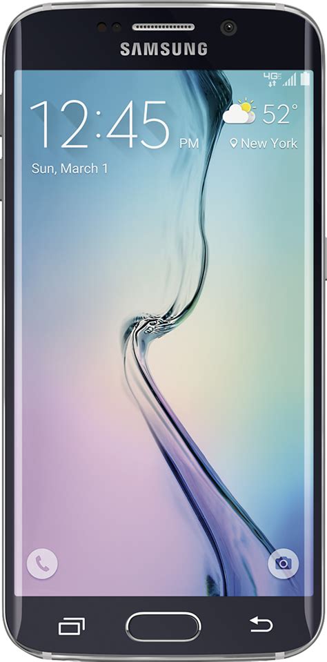 Best Buy Samsung Refurbished Galaxy S6 Edge 4g Lte With 32gb Memory Cell Phone Black Smg925vzka
