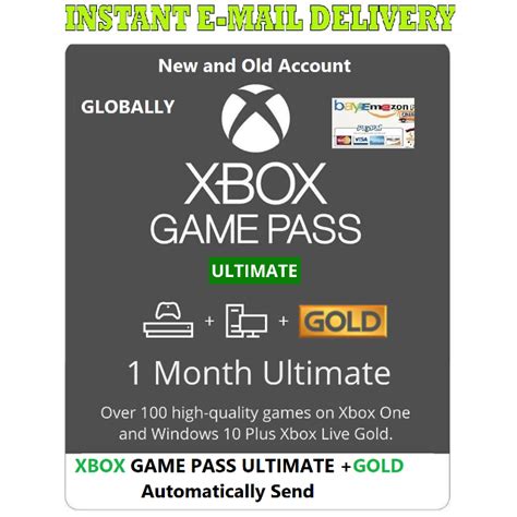 Xbox Game Pass Ultimate 1 Month Game Passlive Gold Non Stackable