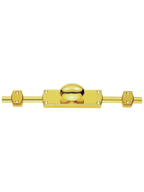 Carlisle Brass Espagnolette Bolt Oval Knob Set Polished Brass
