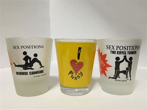 Buy Funny Glass Set Of 3 Pcssex Position Reverse Pussy Sex Position