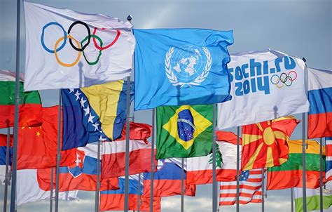 Wallpaper Olympics Flags Olympic Games Sochi 2014 Sochi 2014 The