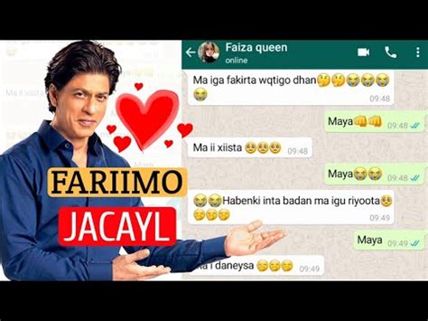 Fariimo Jaceyl Oo Macaan Geeraar Jaceyl Youtube