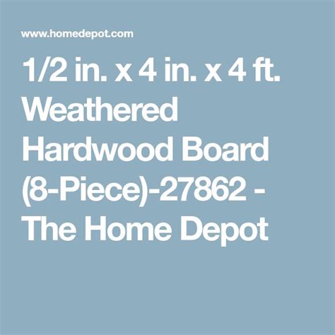 Weaber 12 In X 4 In X 4 Ft Weathered Hardwood Board 8 Piece 27862