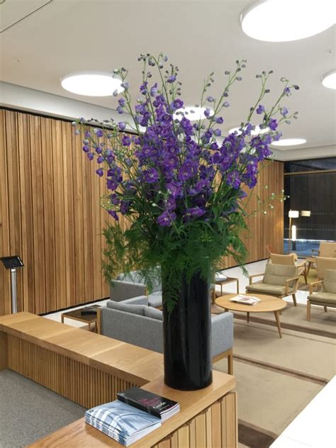 Office Flowers Purple Delphinium Flowers By Flourish