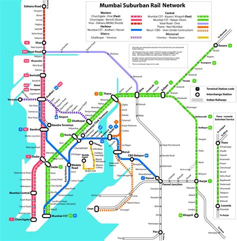 Mumbai Metro Rail Map