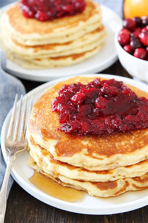 Orange Buttermilk Pancakes The Kitchenthusiast