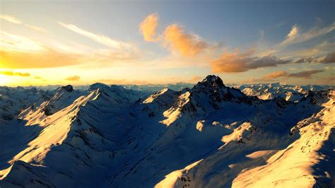 The Alps At Sunset Wallpapers Wallpaper Cave