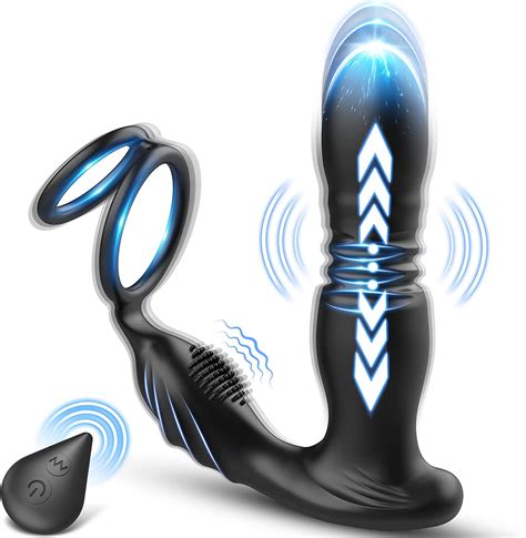 Amazon de 3 IN 1 Anal Vibratoren mit Stoßfunktion Männliche Anal Sex