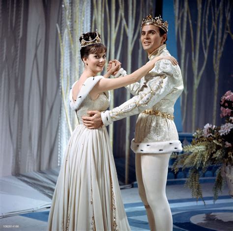 Stuart Damon And Leslie Ann Warren Filming A Waltzing Scene For The