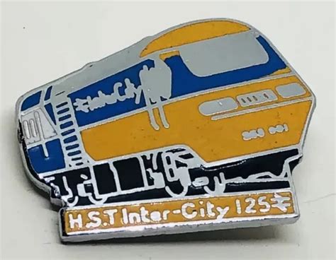 Vintage Enamel Lapel Pin British Rail Hst Inter City 125 Train Railroad 1299 Picclick