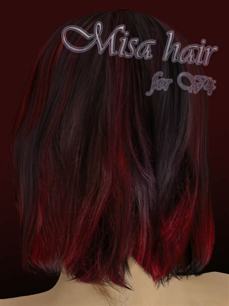Misa Hair For V4 Poser Daz Indream