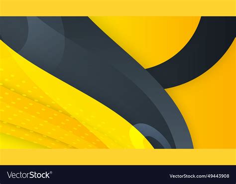 Black And Yellow Overlap Background Texture With Vector Image
