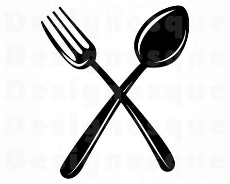 Fork And Spoon Svg Restaurant Logo Svg Kitchen Svg Cooking Etsy