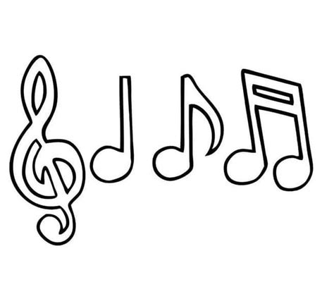 Dibujos De Notas Musicales Para Colorear Dibujosonline Net My Xxx Hot