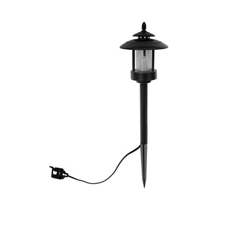 Outdoor lights are supposed to accent your yard. Low-Voltage 1.2-Watt Black Outdoor Integrated LED ...