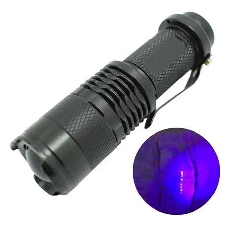 Zoomable 395nm Uv Flashlight Led Ultra Violet Light Mini Torch Lamp