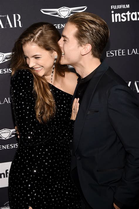 dylan sprouse and barbara palvin were not holding back with the pda last night celebrity