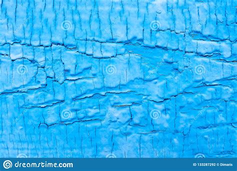 Blue Cracked Paint Texture On The Wall Stock Photo Image Of Aged