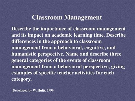Classroom Manage