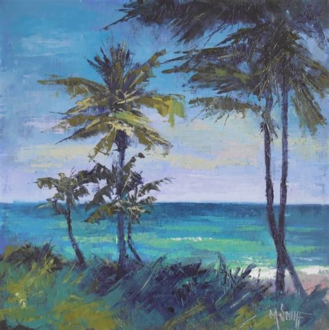 Carol Schiff Daily Painting Studio Tropical Landscape Painting