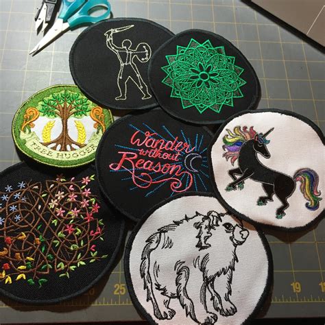 Embroidered Patches I Made Rembroidery