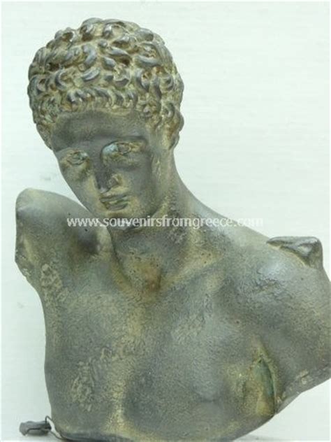 Hermes Of Praxiteles Greek Plaster Bust Statue Small Greek Busts