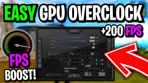 how to use msi afterburner to overclock your gpu 🔧 safe overclocking guide in 2022 youtube